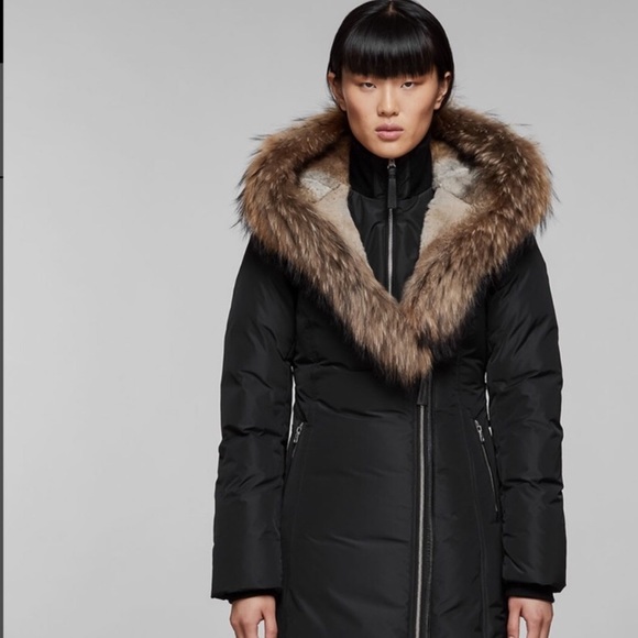 Mackage Trish Lavish Fur Trim Hood Down Coat - Picture 1 of 5